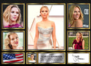Scarlett Johansson Actors Framed Autographed Print - Limited Edition Autograph Fan Gift – Collectible Memorabilia Merchandise
