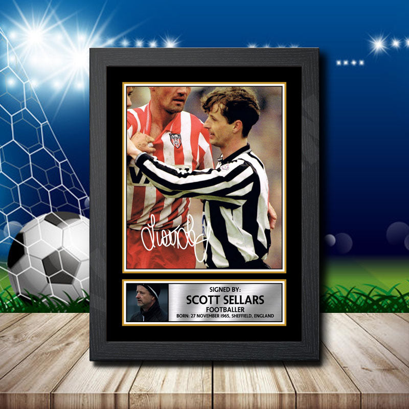Scott Sellars 1 Printed Signature Footballers Star Poster Print Framed Wall Art Gift – Scott Sellars 1 Printed Signature Footballers Star Poster Print