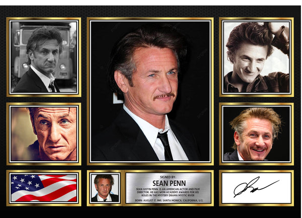 Sean Penn – Printed Signature Television Star Print