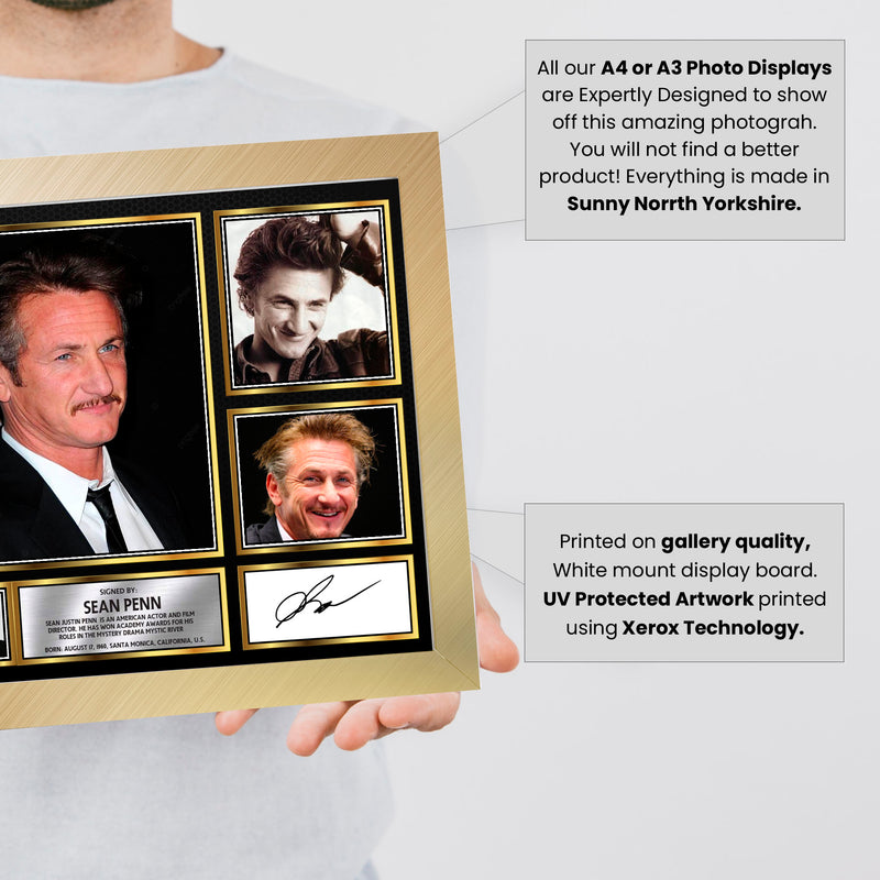 Sean Penn  - Signed Autographed Television Star Print