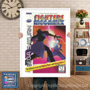 Sega Saturn Fighters Megamix Game Inspired Retro Poster