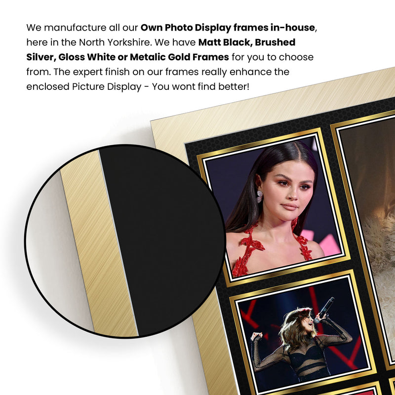 Selena Gomez Singers Framed Autographed Print - Limited Edition Autograph Fan Gift – Collectible Memorabilia Merchandise