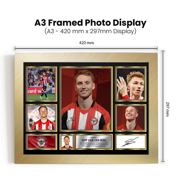 Sepp Van Den Berg Printed Signature Football Poster Print