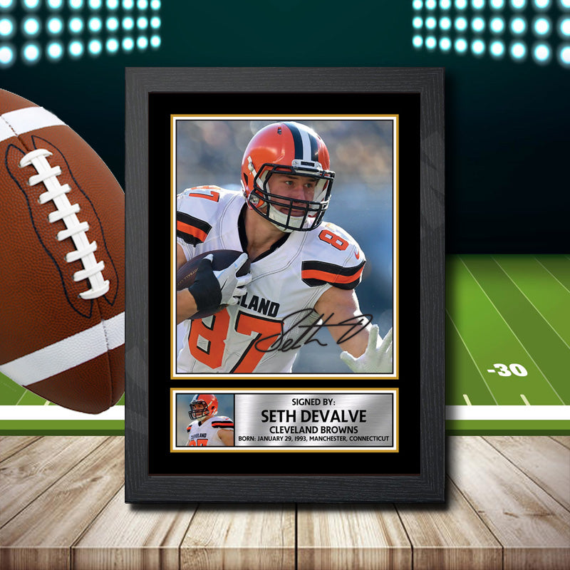 Seth Devalve Printed Signature NFL Star Poster Print Framed Wall Art Gift – Seth Devalve Printed Signature NFL Star Poster Print