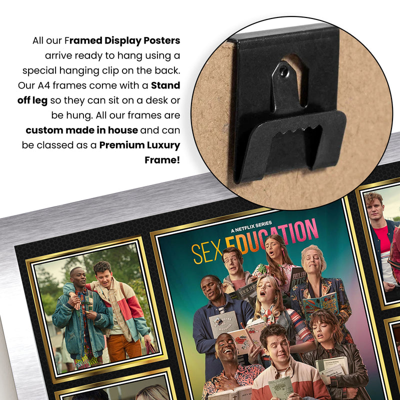 Sex Education Netflix Shows Framed Autographed Print - Limited Edition Autograph Fan Gift – Collectible Memorabilia Merchandise