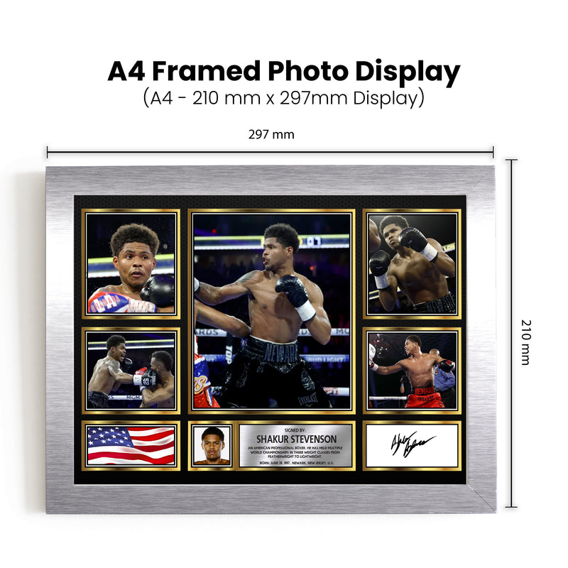 Shakur Stevenson top boxer Autographed Print Landscape