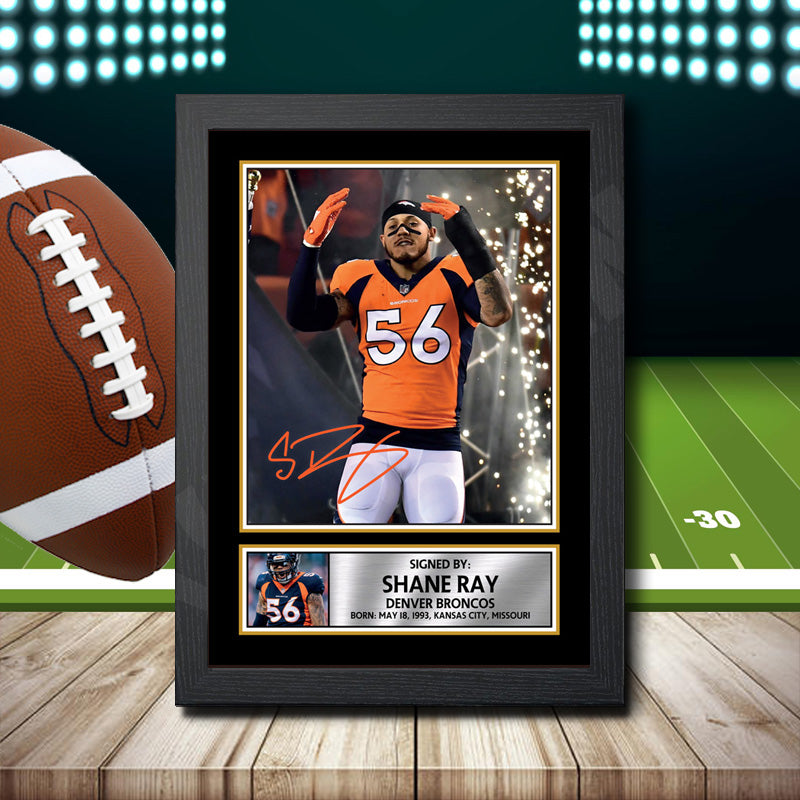 Shane Ray Printed Signature NFL Star Poster Print Framed Wall Art Gift – Shane Ray Printed Signature NFL Star Poster Print