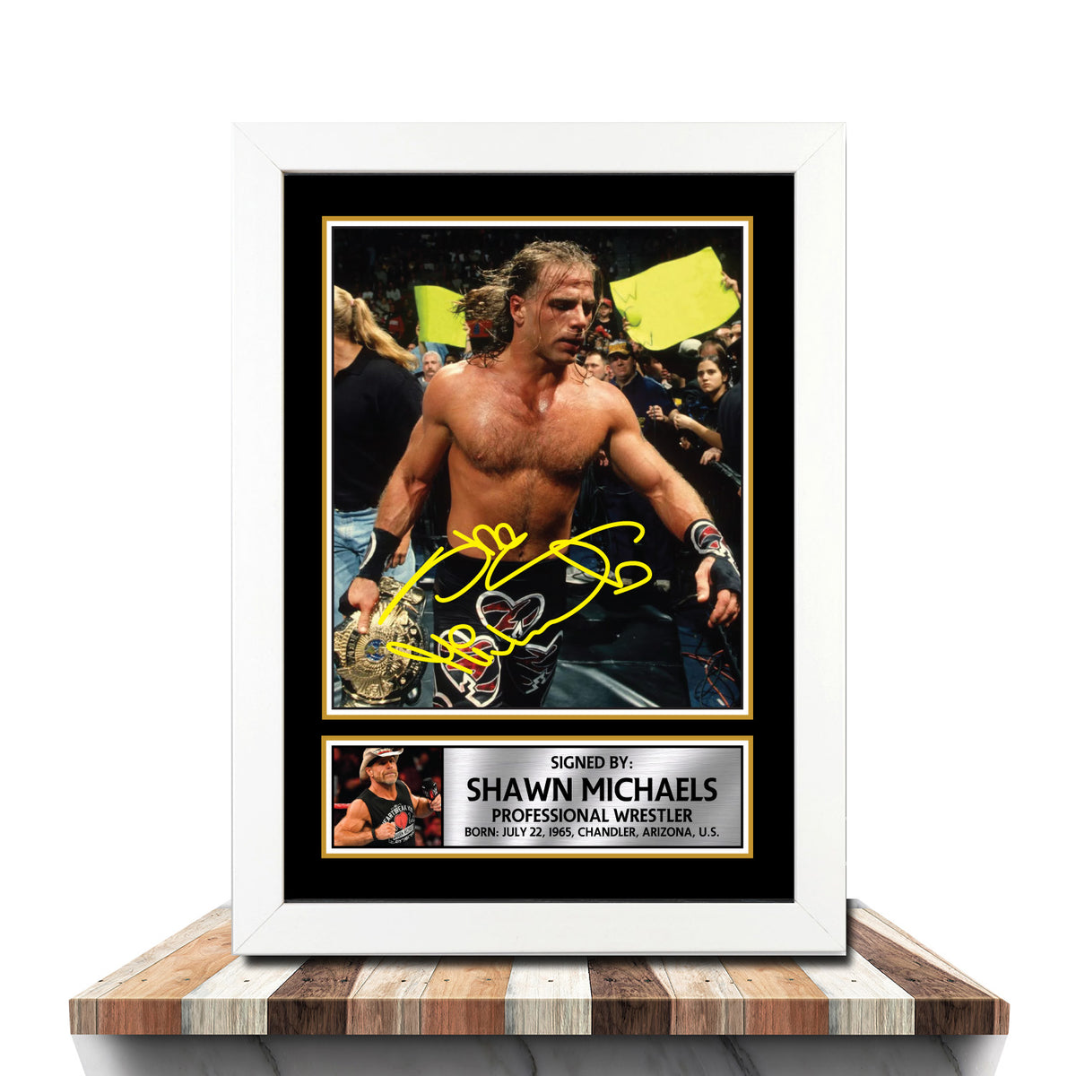 Shawn Michaels M1073 Wrestling Printed Signature Poster Print Gift