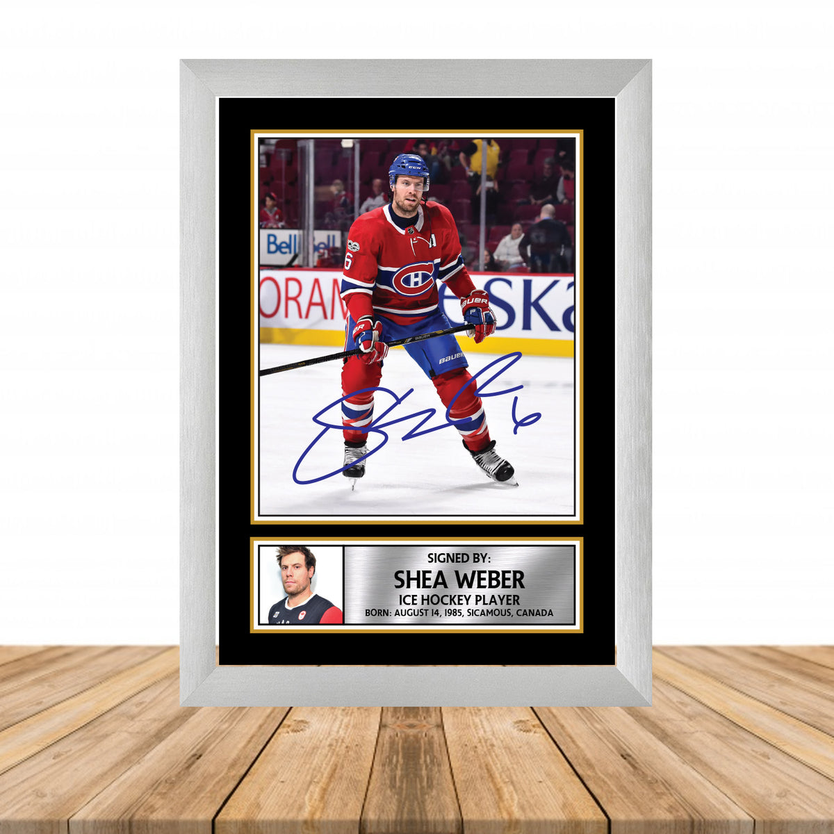Shea Weber 2 Ice Hockey Printed Signature Poster Print Gift