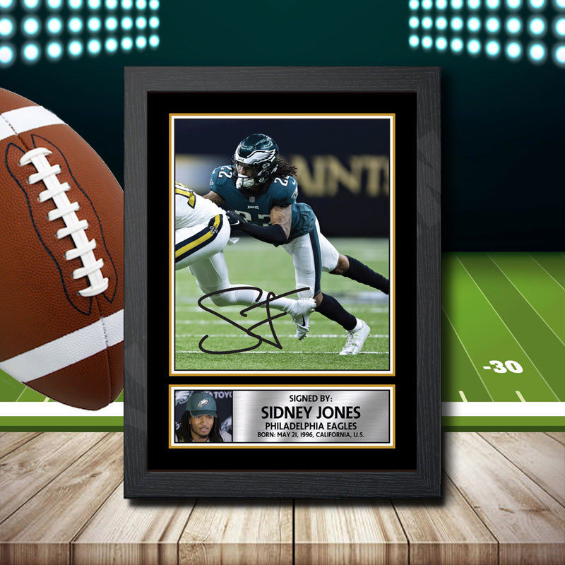 Sidney Jones Printed Signature NFL Star Poster Print Framed Wall Art Gift – Sidney Jones Printed Signature NFL Star Poster Print