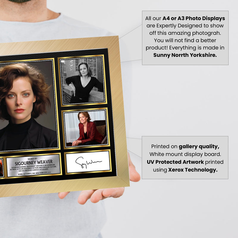 Sigourney Weaver Actors Framed Autographed Print