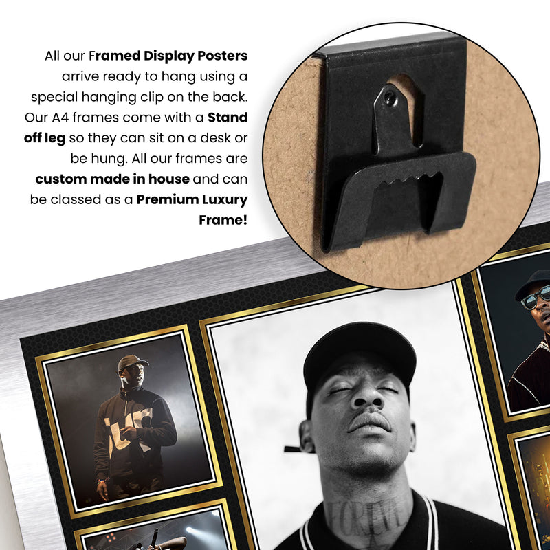 Rappers Skepta Framed Autographed Print - Limited Edition Autograph Fan Gift – Collectible Memorabilia Merchandise