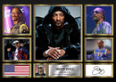 Rappers Snoop Dogg Framed Autographed Print - Limited Edition Autograph Fan Gift – Collectible Memorabilia Merchandise