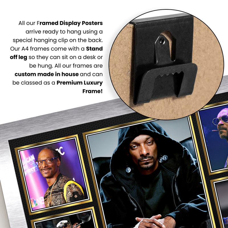 Rappers Snoop Dogg Framed Autographed Print - Limited Edition Autograph Fan Gift – Collectible Memorabilia Merchandise