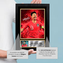 Son Heung-Min Signed Autographed Portrait Poster Print – Tottenham Hotspur & South Korea Football Memorabilia Wall Art for Fans & Collectors