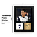 Son Heung-min Icons Signed Poster Print – Tottenham Hotspur Tribute Wall Art with Signature Panel – Premium Football Memorabilia for Fans & Collectors