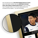 Son Heung-min Icons Signed Poster Print – Tottenham Hotspur Tribute Wall Art with Signature Panel – Premium Football Memorabilia for Fans & Collectors