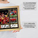 Spain Ladies Football Teams Framed Autographed Print - Limited Edition Autograph Fan Gift – Collectible Memorabilia Merchandise