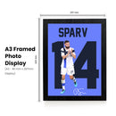 Tim Sparv Signed Poster Print – Finland National Team Captain Tribute Wall Art with Signature & Jersey Number 14 – Midfield Leader Memorabilia for Football Fans & Collectors