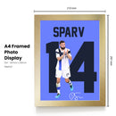 Tim Sparv Signed Poster Print – Finland National Team Captain Tribute Wall Art with Signature & Jersey Number 14 – Midfield Leader Memorabilia for Football Fans & Collectors