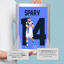 Tim Sparv Signed Poster Print – Finland National Team Captain Tribute Wall Art with Signature & Jersey Number 14 – Midfield Leader Memorabilia for Football Fans & Collectors