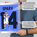 Tim Sparv Signed Poster Print – Finland National Team Captain Tribute Wall Art with Signature & Jersey Number 14 – Midfield Leader Memorabilia for Football Fans & Collectors