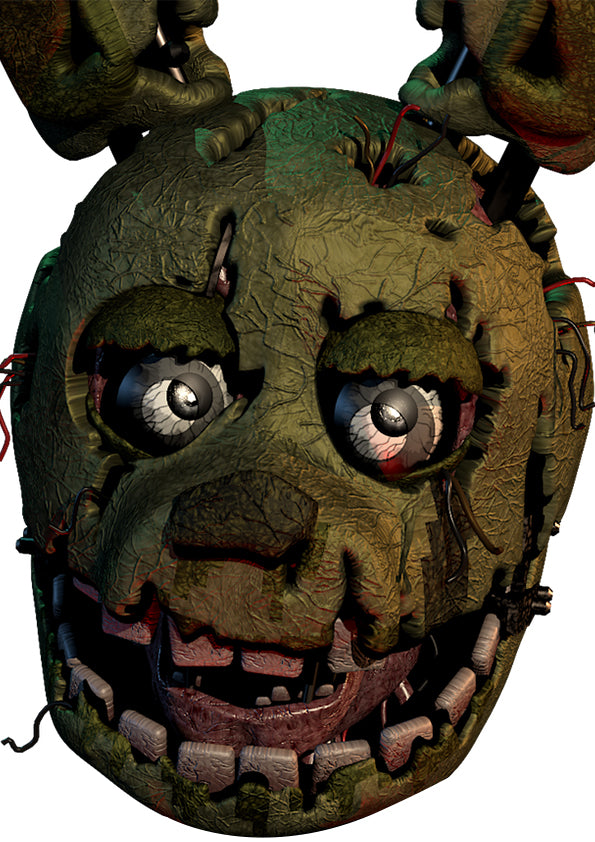 Springtrap Five Nights at Freddy's Movie Gaming Cardboard Celebrity Party Face Mask