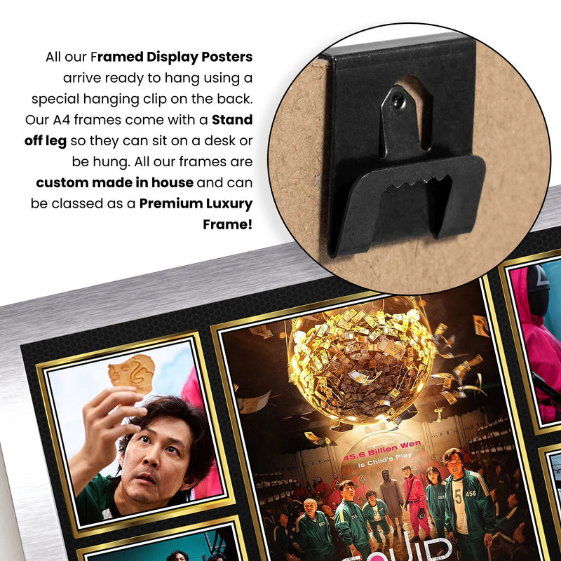 Squid Game Netflix Shows Framed Autographed Print - Limited Edition Autograph Fan Gift – Collectible Memorabilia Merchandise