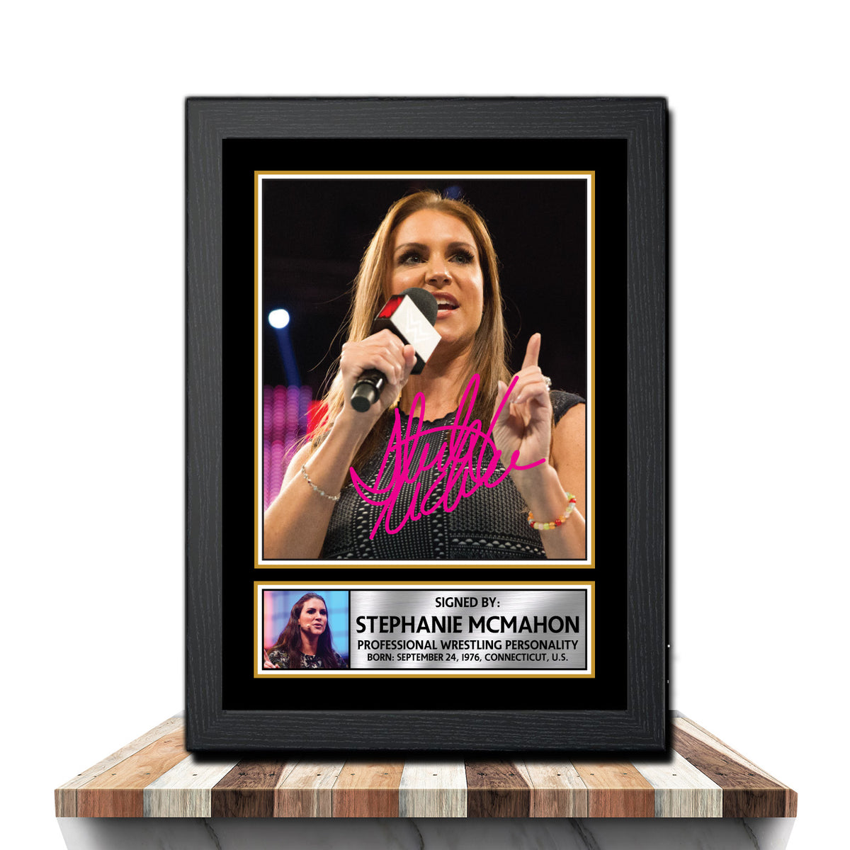 Stephanie McMahon M1082 Wrestling Printed Signature Poster Print Gift