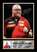 Stephen Bunting Darts Poster Print – The Bullet Signature Style Wall Art – PDC Professional Darts Player Memorabilia Gift for Darts Fans and Collectors