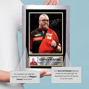 Stephen Bunting Darts Poster Print – The Bullet Signature Style Wall Art – PDC Professional Darts Player Memorabilia Gift for Darts Fans and Collectors