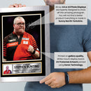 Stephen Bunting Darts Poster Print – The Bullet Signature Style Wall Art – PDC Professional Darts Player Memorabilia Gift for Darts Fans and Collectors