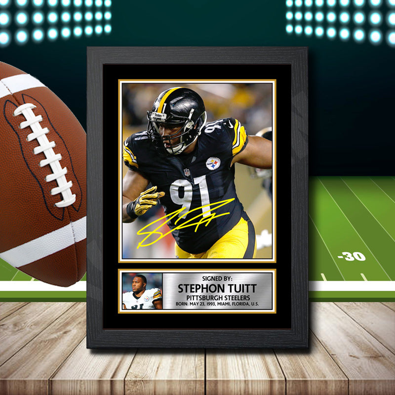 Stephon Tuitt 2 Printed Signature NFL Star Poster Print Framed Wall Art Gift – Stephon Tuitt 2 Printed Signature NFL Star Poster Print