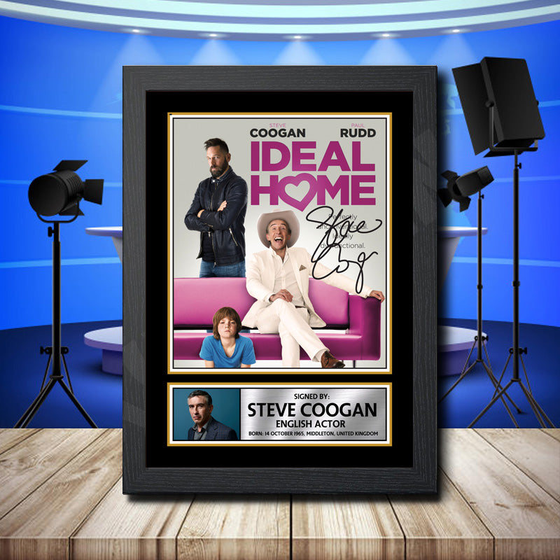 Steve Coogan 1 Printed Signature Television Star Poster Print Framed Wall Art Gift – Steve Coogan 1 Printed Signature Television Star Poster Print