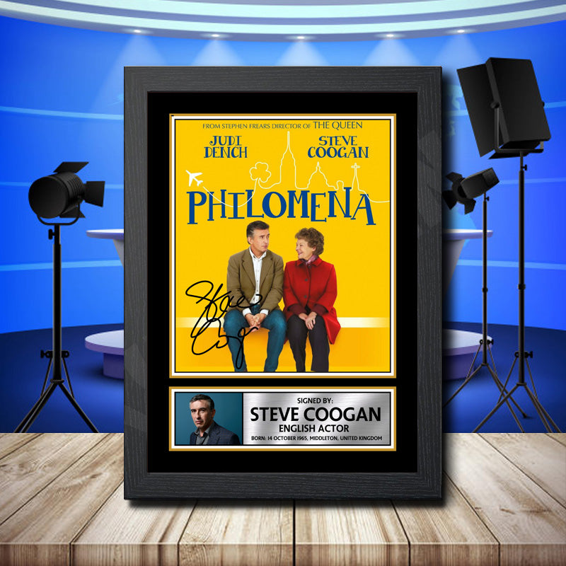 Steve Coogan 3 Printed Signature Television Star Poster Print Framed Wall Art Gift – Steve Coogan 3 Printed Signature Television Star Poster Print