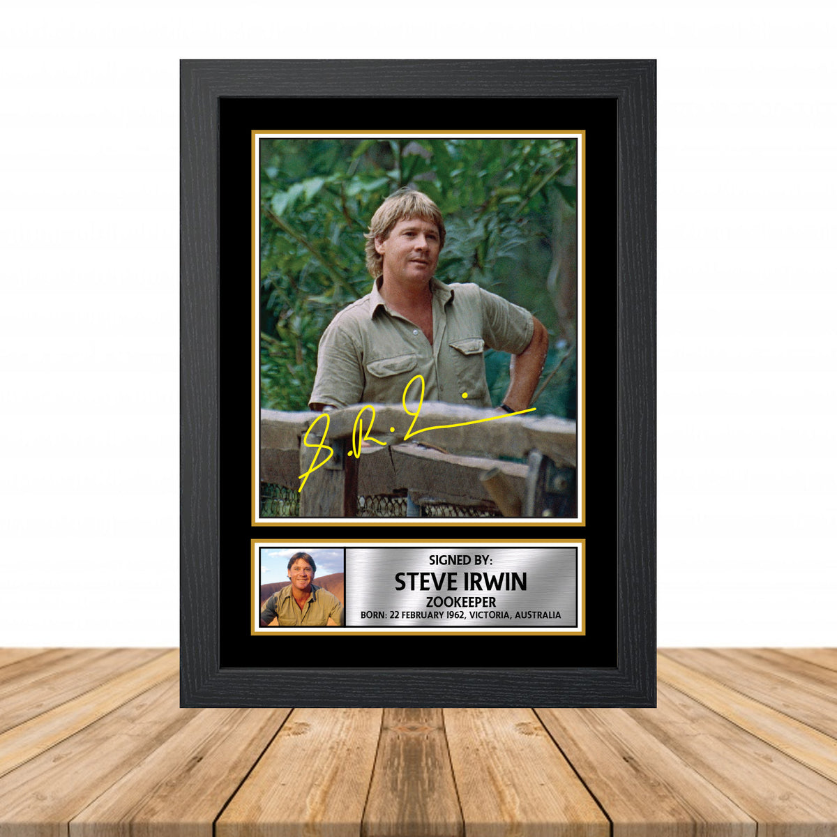 Steve Irwin M933 Television Printed Signature Poster Print Gift