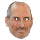 Steve Jobs Entrepreneur Celebrity Face Mask Fancy Dress Cardboard Costume Mask