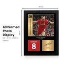 Steven Gerrard Icons Signed Poster Print – Liverpool FC Legend Tribute – Premier League Wall Art with Signature Panel & Jersey Number