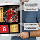 Steven Gerrard Icons Signed Poster Print – Liverpool FC Legend Tribute – Premier League Wall Art with Signature Panel & Jersey Number