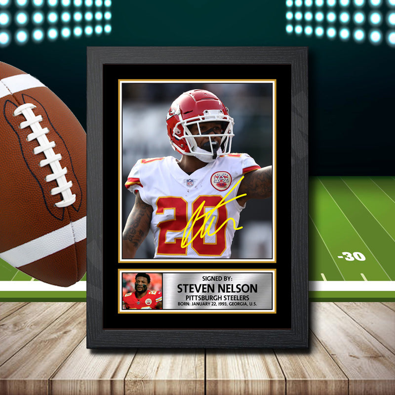Steven Nelson 2 Printed Signature NFL Star Poster Print Framed Wall Art Gift – Steven Nelson 2 Printed Signature NFL Star Poster Print