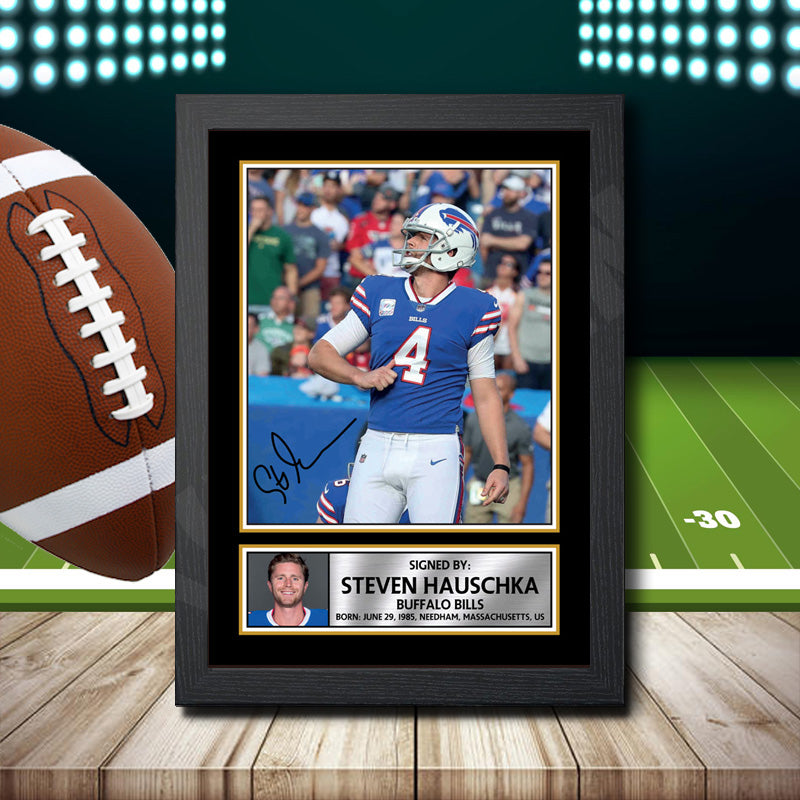 Steven Hauschka 1 Printed Signature NFL Star Poster Print Framed Wall Art Gift – Steven Hauschka 1 Printed Signature NFL Star Poster Print