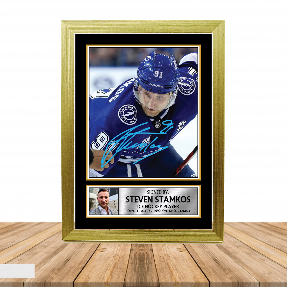 Steven Stamkos Ice Hockey Printed Signature Poster Print Gift