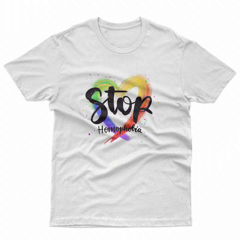 Stop Homophobia Pride LGBT Gay Lesbian Tee