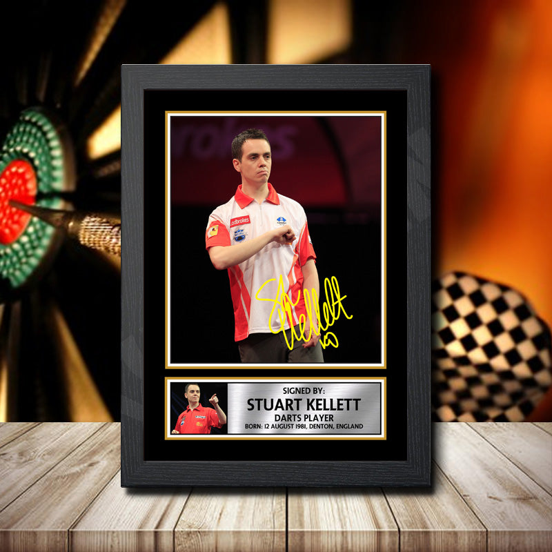 Stuart Kellett 2 Printed Signature Darts Star Poster Print Framed Wall Art Gift – Stuart Kellett 2 Printed Signature Darts Star Poster Print