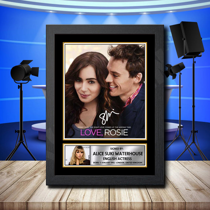 Suki Waterhouse 3 Printed Signature Television Star Poster Print Framed Wall Art Gift – Suki Waterhouse 3 Printed Signature Television Star Poster Print