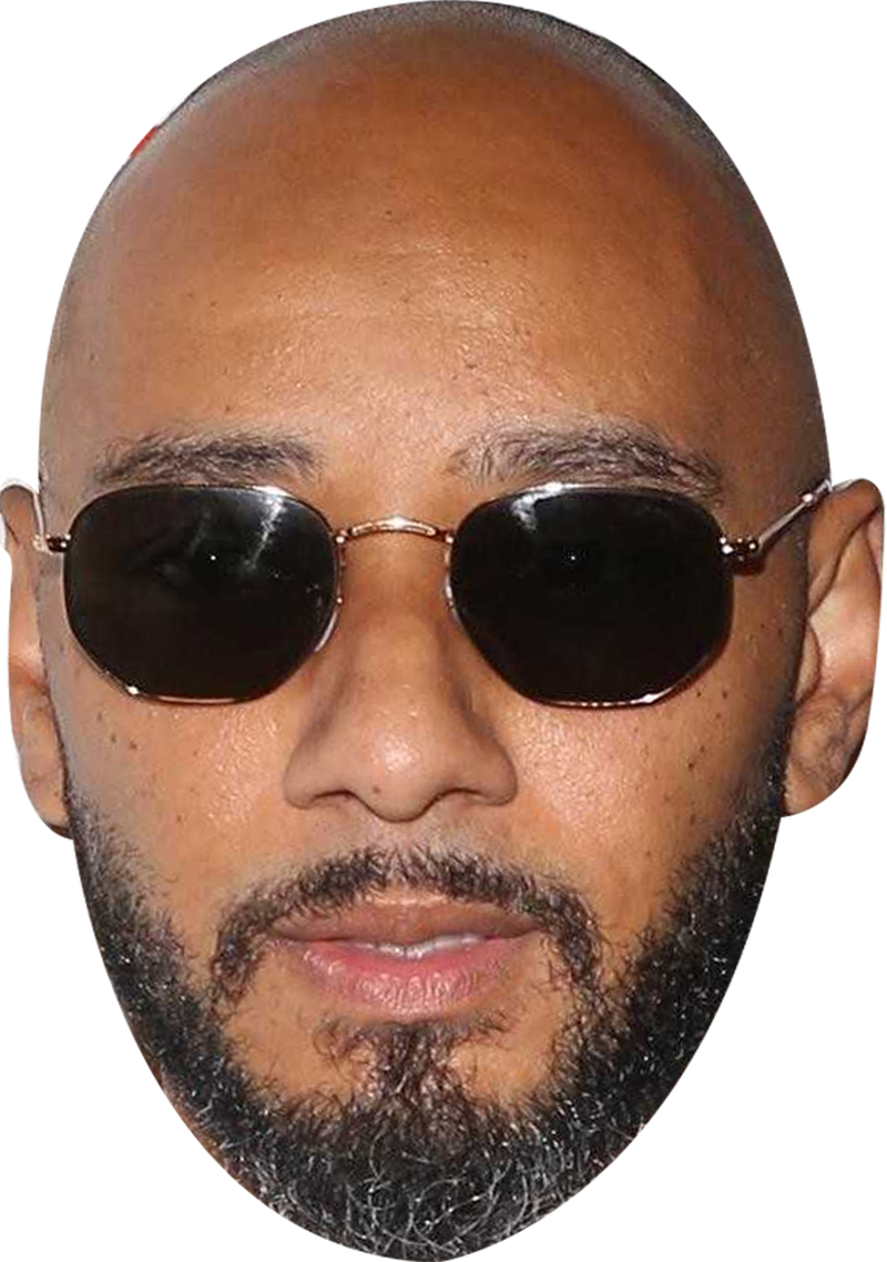 Swizz Beatz 2025 Celebrity Face Mask Fancy Dress Cardboard Costume Mask