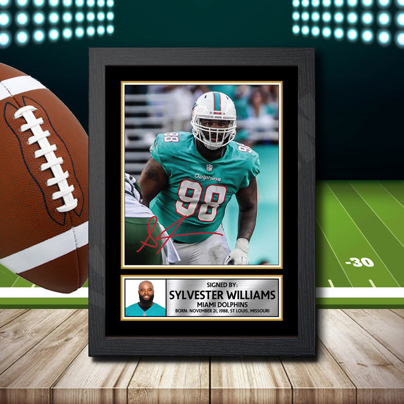 Sylvester Williams Printed Signature NFL Star Poster Print Framed Wall Art Gift – Sylvester Williams Printed Signature NFL Star Poster Print