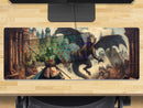 Extra Large Gaming Mouse Mat (800mm x 300mm) - Taming The Dragon