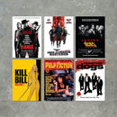 Quentin Tarentino Movies and Film Poster Print Packs - 6 POSTERS (A6, A5, A4, A3)