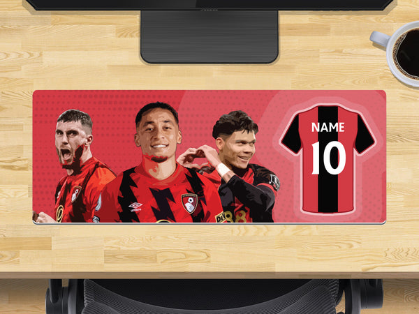 Personalised Bournemouth Extra Large Mouse Mat (800mm x 300mm) - TAVENIR, EVANILSON, SENSEI